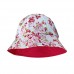 Bucket Hat - Cotton Canvas w/ Flower Print - Fuchsia - HT-6579FU